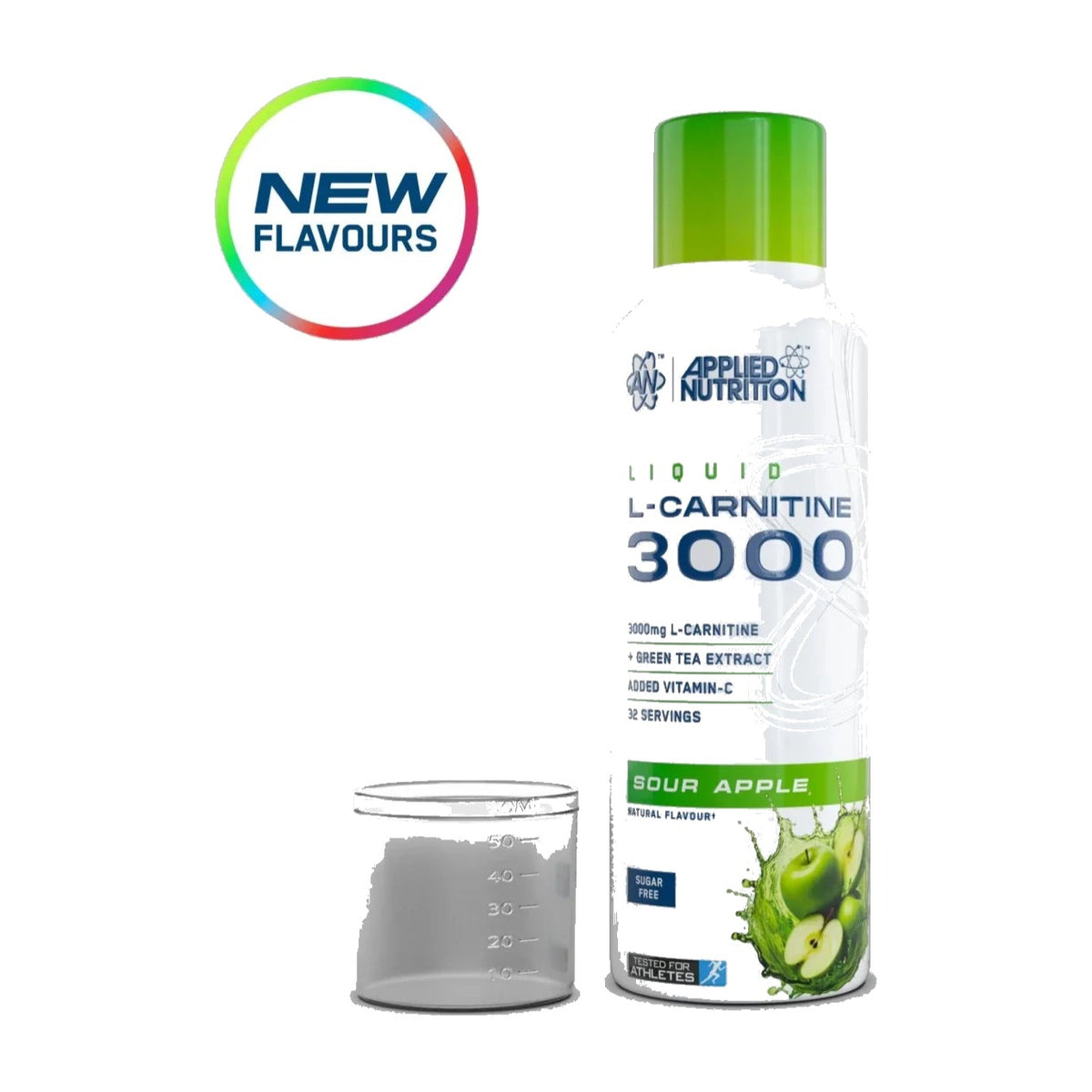 Applied Nutrition L-Carnitine 3000 Green Tea Sour Apple 480ml
