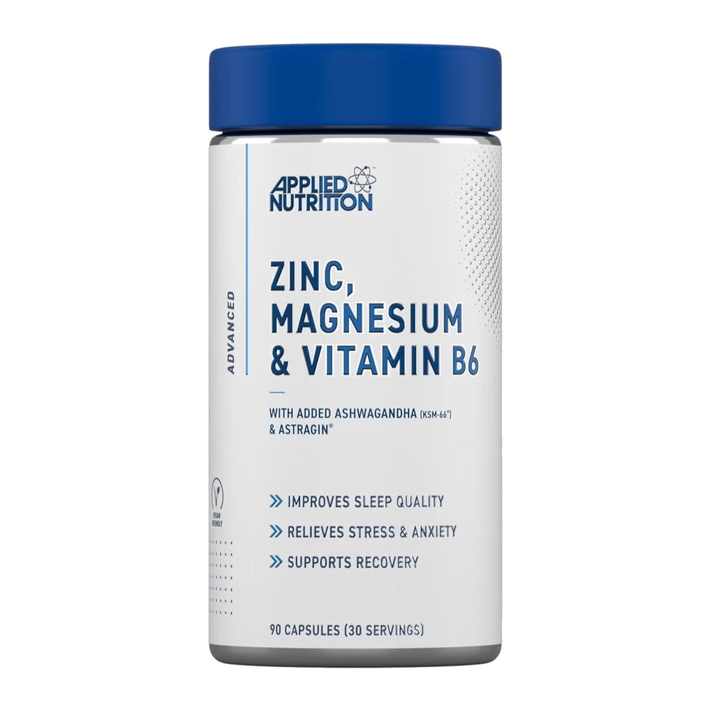 Applied Nutrition ZMA Zinc Magnesium and Vitamin B6 90 capsules bottle