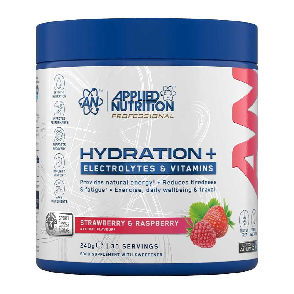 Applied Nutrition Hydration Plus Strawberry and Raspberry 240g tub