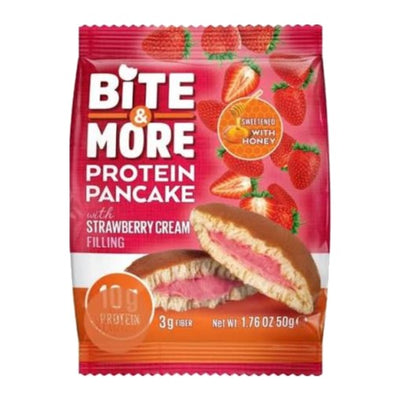 Bite & More Protein Pancake 50g - Strawberry Cream