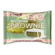 Fitsnack Rich Protein Brownie Pistachio in White Chocolate
