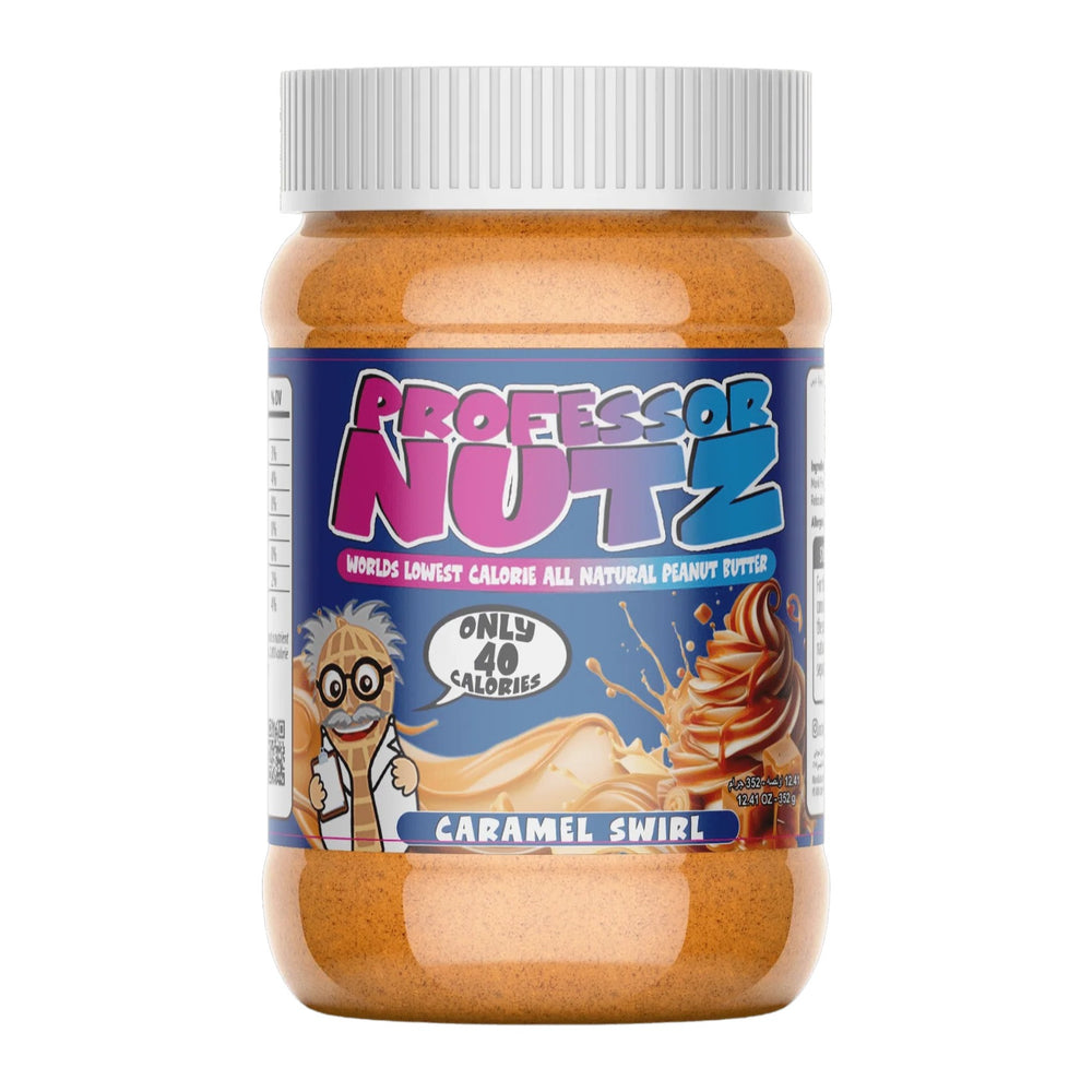 Professor Nutz Caramel Swirl peanut butter jar