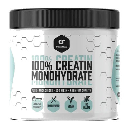 Go Fitness 100% Creatine Monohydrate 300g tub