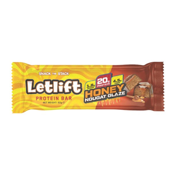 Letlift Protein Bar Honey Nougat Glaze