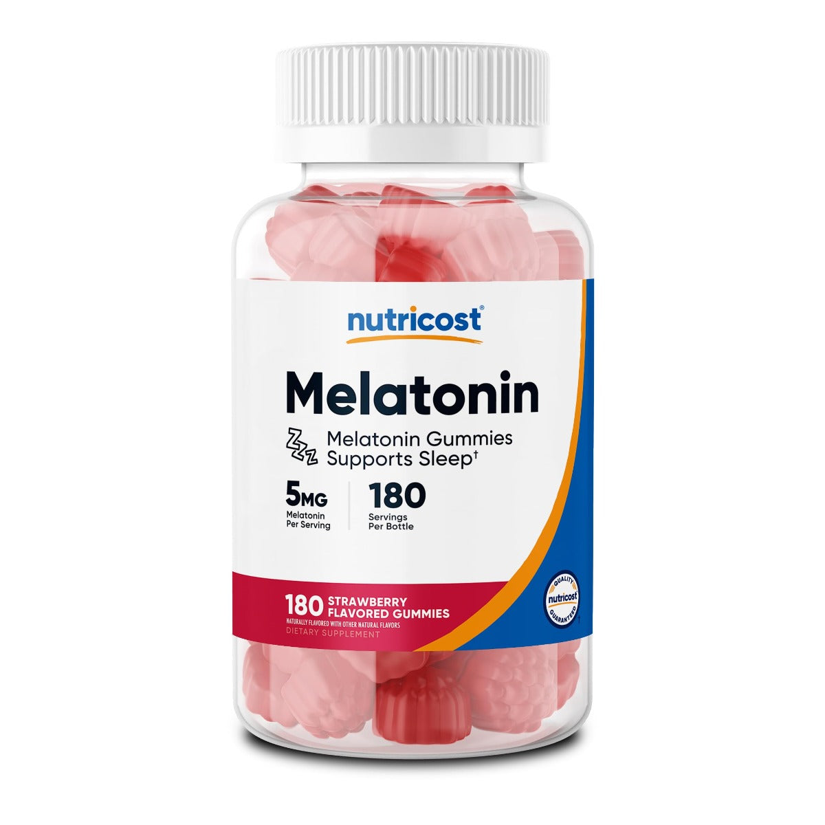 Nutricost Melatonin 5mg, 180 strawberry gummies