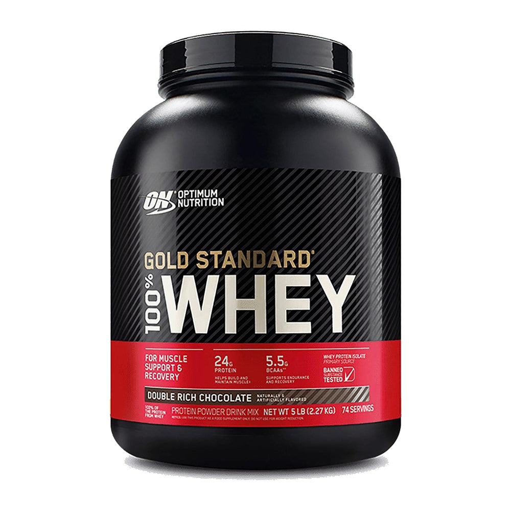Optimum Nutrition Gold Standard 100% Whey Double Rich Chocolate tub
