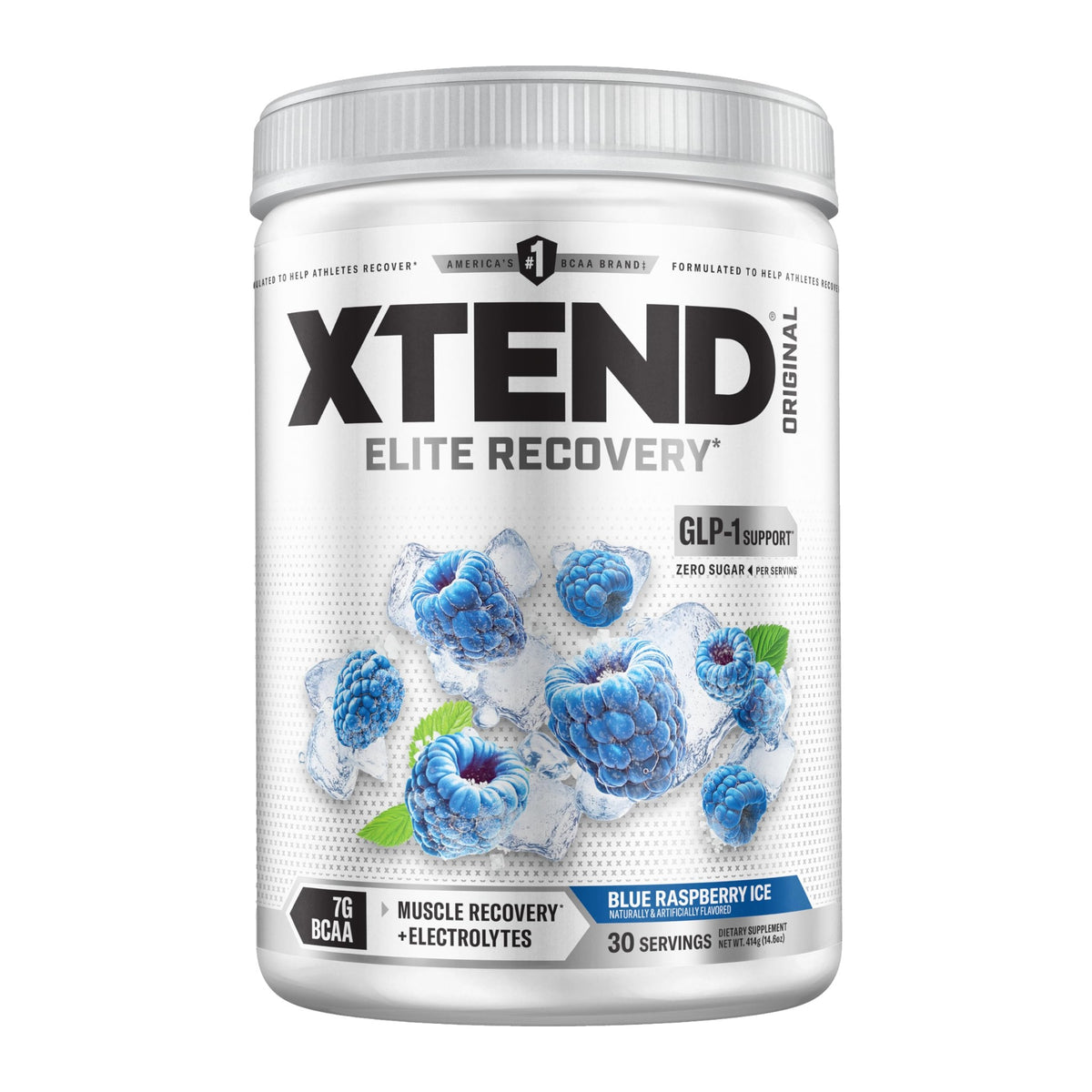 XTEND BCAA Blue Raspberry Ice 30 servings tub