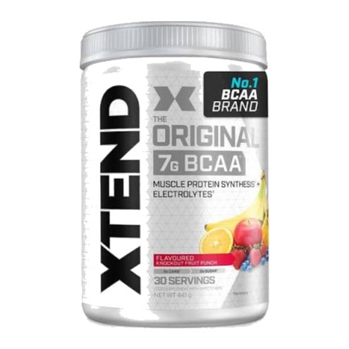 XTEND BCAA Original Knockout Fruit Punch 30 servings tub